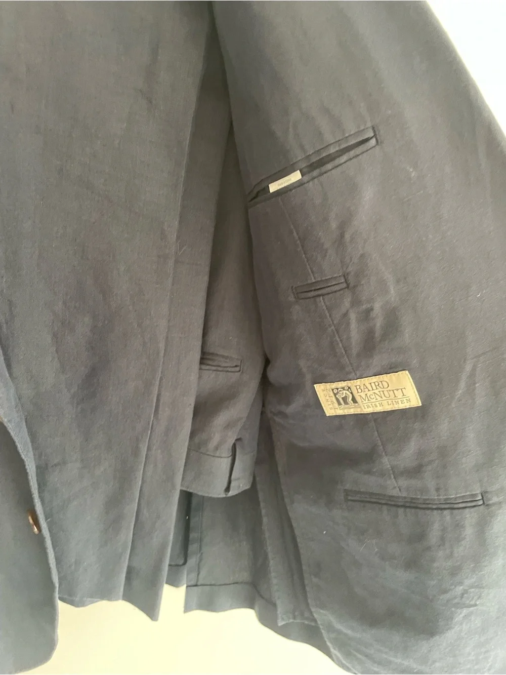 J.Crew Ludlow Slim Fit Navy Linen Suit — Baird McNutt Irish Linen